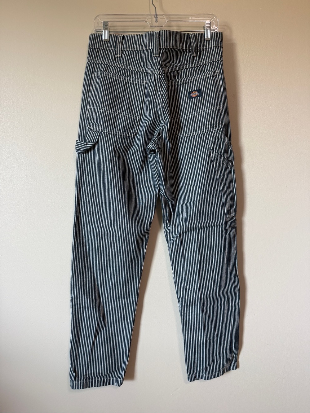 NWOT Dickies Garyville Hickory Navy Stripe Carpenter Pants sz 30x32 100% cotton - Picture 2 of 7